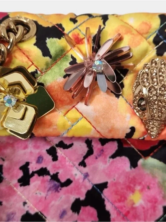 Kurt Geiger 🪢RARE❗️EUC Mini Floral Embellished Kensington Bag - Picture 5 of 9